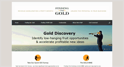 Desktop Screenshot of finding-the-gold.com