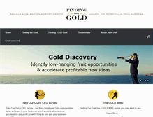 Tablet Screenshot of finding-the-gold.com